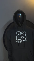 23 Legend Grey Sweatsuit To Match Air Jordan 4 Bred Reimagined Men's Sneakerhead Hoodie Joggers Set